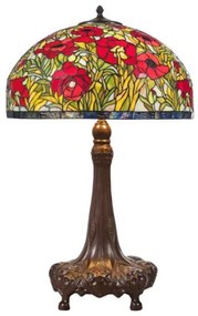 Lampa tiffany stolová POPPY 80*Ø50