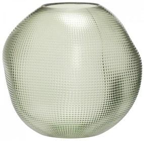 Hübsch Sklenená váza Dot Green Glass