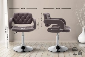 Stolička Dublin lounger - Hnedá