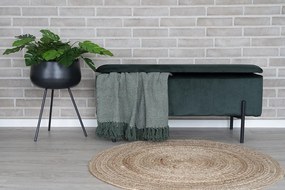 Dizajnová lavica Maija 95 cm zelený zamat - Skladom na SK