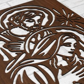 DUBLEZ | Obraz Svätej rodiny z dreva