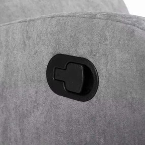 LuxuryForm DESIGN Televízne kreslo BRUNO otočné s polohovaním - šedé