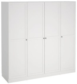 Biela šatníková skriňa 195,5x200 cm Billund – Tvilum