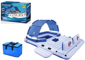 Bestway Nafukovací ostrov 389 x 274 cm Bestway 43105 modro-biely