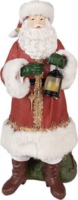Dekorácia Santa s LED svetielkom v lucerne - 21*18*45 cm / AG13