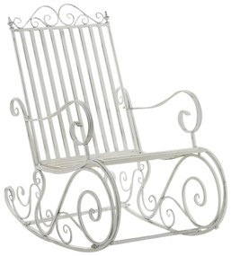 Kovové hojdacie kreslo Smile (SET 2 ks) - Biela antik