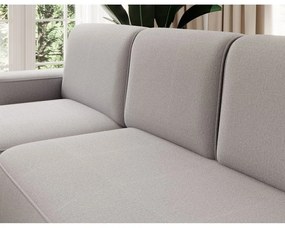 Svetlosivá ženilková rozkladacia/s úložným priestorom rohová pohovka (ľavý roh/s leňoškou) Aurumm – ELTAP