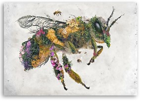 Gario Obraz na plátne Kvetinová včela - Barrett Biggers Rozmery: 100 x 70 cm