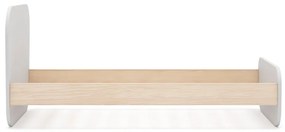 Biela detská posteľ v dekore borovice s roštom 90x190 cm Esteban – Marckeric