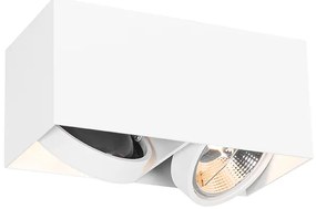 Inteligentný reflektor biely obdĺžnikový 2-svetelný vrátane 2 Wifi GU10 111mm - Box