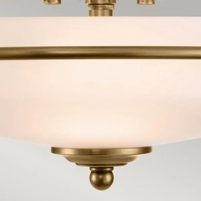 Quoizel QZ-GRIFFIN-F-WS - Stropné svietidlo GRIFFIN 3xE27/60W/230V bronzové