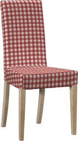 Návlek na stoličku Harry (krátky) farba produktu červená látka vzorované
