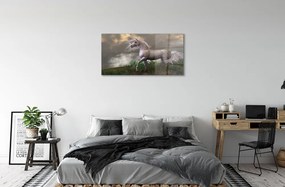 Obraz plexi Unicorn mraky 100x50 cm