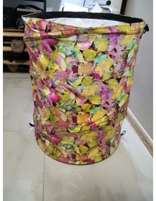Skladací záhradný kôš s motívom lístia Beast 900175 - 90 litrov - 45 x 58 cm
