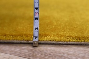 Lano - koberce a trávy Metrážny koberec Nano Smart 371 žltý - S obšitím cm