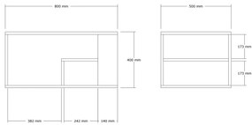 Konferenčný stolík JELIO, mramorový dekor, béžový