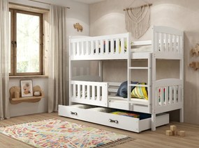 Poschodová posteľ KUBO 190x90 | biela