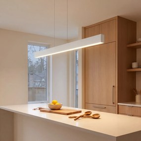 Závesná lampa biela vrátane LED 3-stupňové stmievanie 2700-4000K s prepínačom - Keane