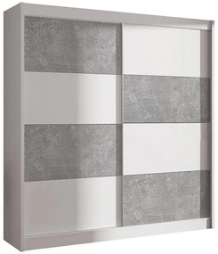 Skriňa DUO 203 biela/betón