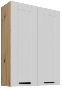 Horná kuchynská skrinka Lucid 80 G-108 2F (korpus: dub artisan + front: mdf biela). Vlastná spoľahlivá doprava až k Vám domov. 1134609