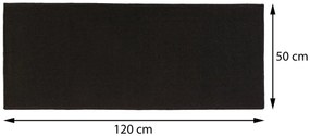 5five Simply Smart Predložka do kúpeľne Five, 50x120 cm, čierna
