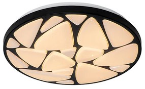 Moderné stropné svietidlo čierne 39 cm vrátane LED a stmievača - Marian