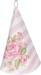 Bavlnená okrúhla utierka s kvetmi ruže Sweet Roses - Ø 80cm