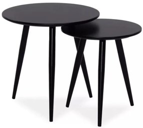 Súprava stolíkov Reda čierna