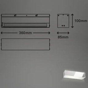Briloner 2204-018 - LED Vonkajšie nástenné svietidlo LED/8W/230V IP44 chróm