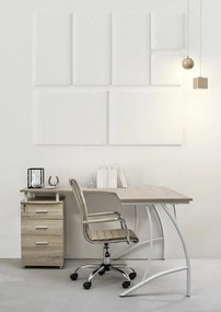 Taupe kancelárska stolička z imitácie kože Perth – Yes Everyday