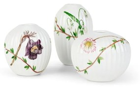 Súprava 3 miniatúrnych porcelánových váz Kähler Design Hammershøi Spring