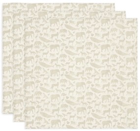 Plienky 3 ks 70x70 cm Animals Nougat