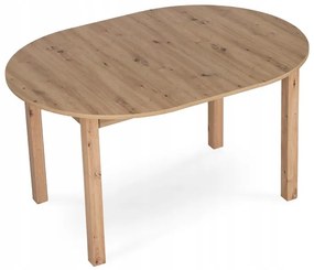JAKS Okrúhly rozkladací stôl Harry 102-142 cm dub Riviera