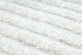 Dywany Łuszczów, Kusový koberec Mode 8589 geometric cream, 80x150, biela, kancelária