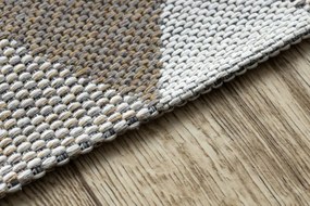 Koberec EKO SIZAL BOHO Casa Trojuholníky 2816 krém / taupe
