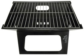 Skladací čierny gril na drevené uhlie Cattara Piran