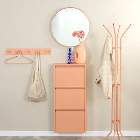 Kovový nástenný vešiak v lososovej farbe Leatherman – Spinder Design