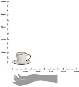 Keramická šálka s podšálkou Queen3 210 ml