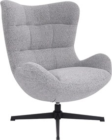Otočné kreslo Velo, sivé