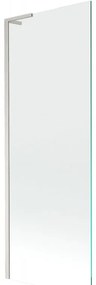 Mexen Next L, 1-krídlová vaňová zástena 70 x 150 cm, transparent, 6mm číre sklo, profil brúsená oceľ, 895-070-000-03-00-97