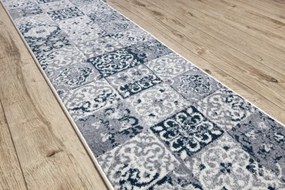 Behúň HEOS 78586 krém / nebeský PATCHWORK, lisabonský obklad