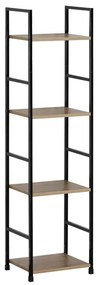 BONTEC Regál, mdf, hnedá, GD-214 OAK Farba: Hnedá