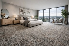 Koberec metráž Signal 98 šedohnedá, na mieru, šíře 5m, hnedá, filc, chodba / predsieň, Associated Weavers