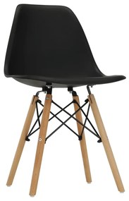 Jedálenská stolička Cinkla 3 New - čierna / buk