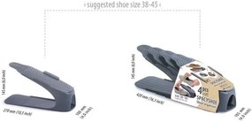 Sada 4 ks organizérů na boty SHOES antracit