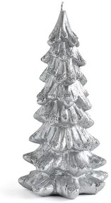 Dekorativní svíčka CHOIN 21 cm stříbrná