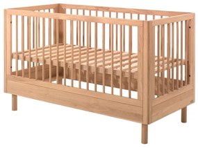 Postieľka z dubového dreva 70x140 cm v prírodnej farbe Forrest – Vipack