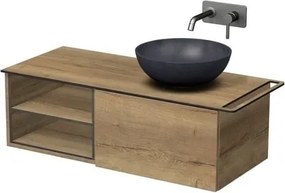 Kúpeľňová skrinka Naturel Oxo 110x50 cm dub Halifax matný OXO110P601ZKDPOUT