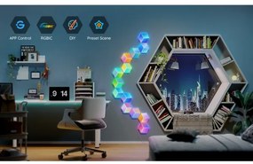 Govee - SADA 10x LED Svietidlo Glide Hexa Pro LED Smart RGBIC Wi-Fi