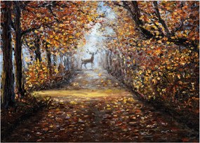 Sklenený obraz - Duch lesa (70x50 cm)